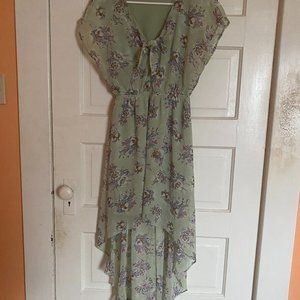 Spring Easter High Low Dress